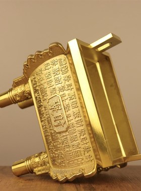 铜鼎摆件纯铜聚财鼎财字鼎香炉家居玄关办公室装饰乔迁开业礼品