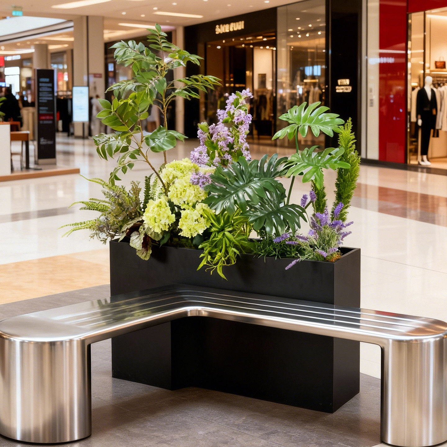 室内绿植造景盆栽搭配花槽花箱隔断装饰楼梯阳台仿真植物盆景组合,淘宝优惠券,粉丝福利购,淘宝优惠卷