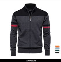 2023 New Autumn and Winter 100% Cotton Mens Zipper Cardigan