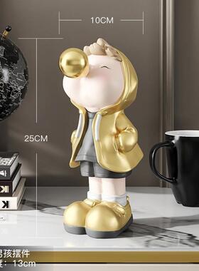 【6件包邮】泡泡男孩客厅装饰摆件饰品玄关电视柜办公室桌面礼物