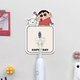 Cute Crayon Shin-hsin-law family of three electric toothbrush storage rack wall-mounted bathroom children's toothbrush holder toothpaste clip