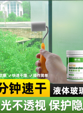 水性磨砂漆遮光防窥卫生间门窗浴室玻璃窗户贴膜艺术漆透光不透人