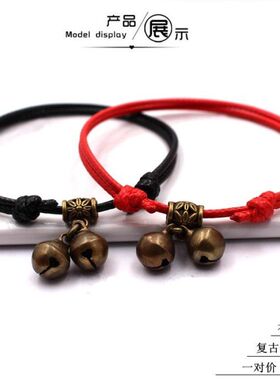 脚宫铃脚链铃铛有声铃铛脚链一步一响情侣脚链一对情侣款男女复古