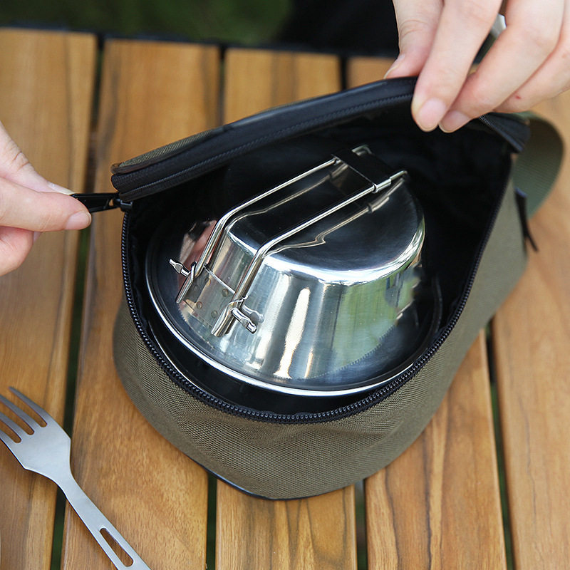 户外304不锈钢雪拉碗 野餐露营餐具野营雪拉杯折叠手柄咖啡挂钩杯,淘宝优惠券,粉丝福利购,淘宝优惠卷