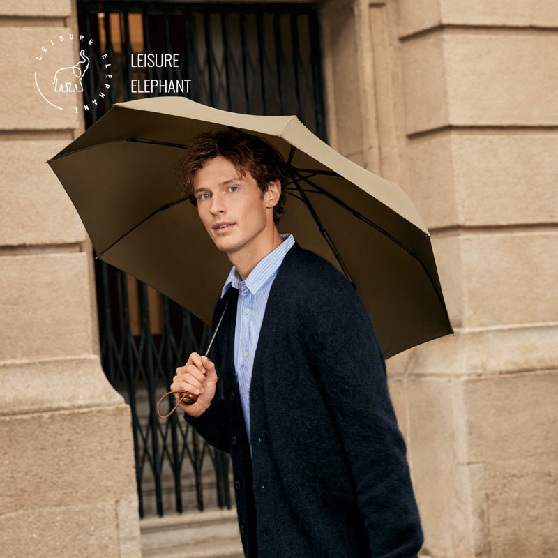 闲象雨伞自动伞折叠学生男女商务伞实木手柄抗风暴高端晴雨伞两用,淘宝优惠券,粉丝福利购,淘宝优惠卷