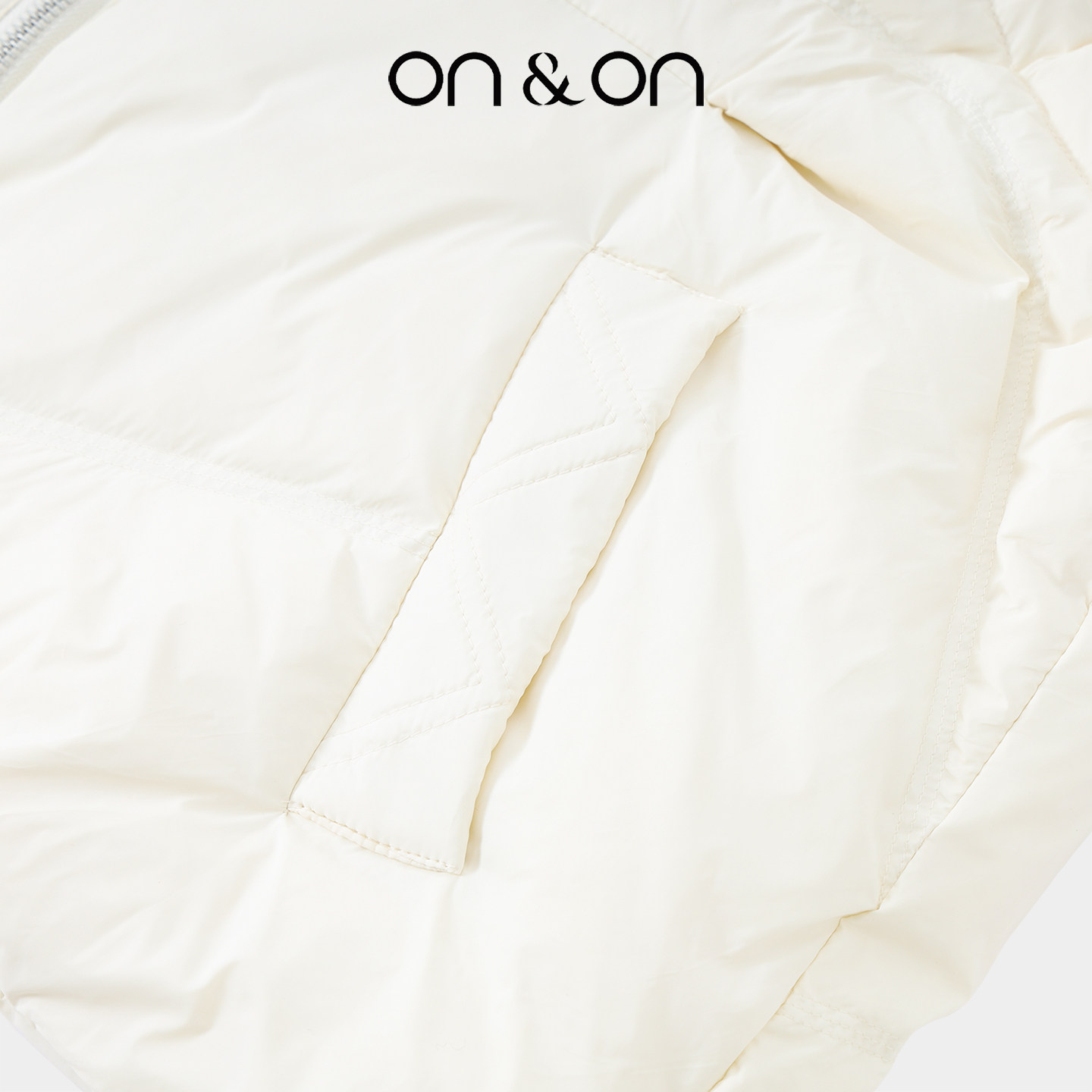 ON＆ON/安乃安2025冬季新款韩系毛织拼接时尚休闲连帽羽绒马甲,淘宝优惠券,粉丝福利购,淘宝优惠卷