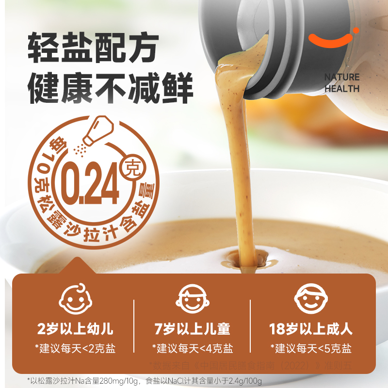 满锅鲜松露沙拉汁凉拌0蔗糖0防腐剂轻食酱料蘸料冷菜调味料