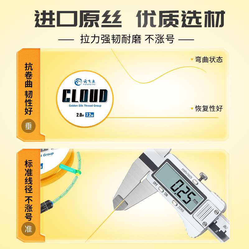 竞技线组钓鱼线套装全套正品进口台钓鱼线成品主线组尼龙超强拉力 - 图1