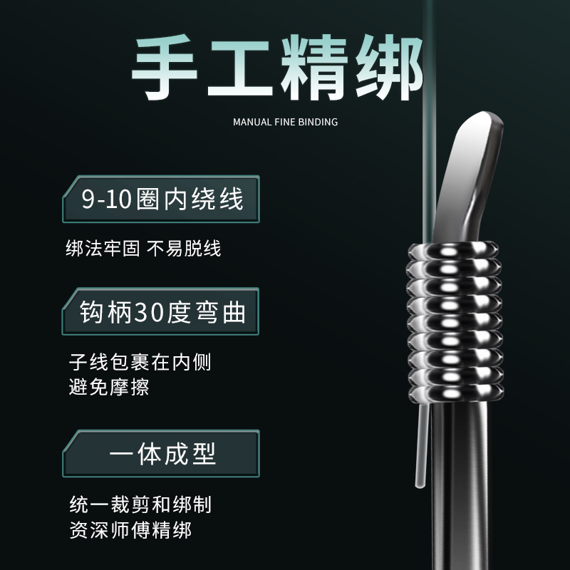 鲢鳙子线双钩成品绑好鱼钩钓组新关东伊势尼正品专用钩新款弹簧钩 - 图1