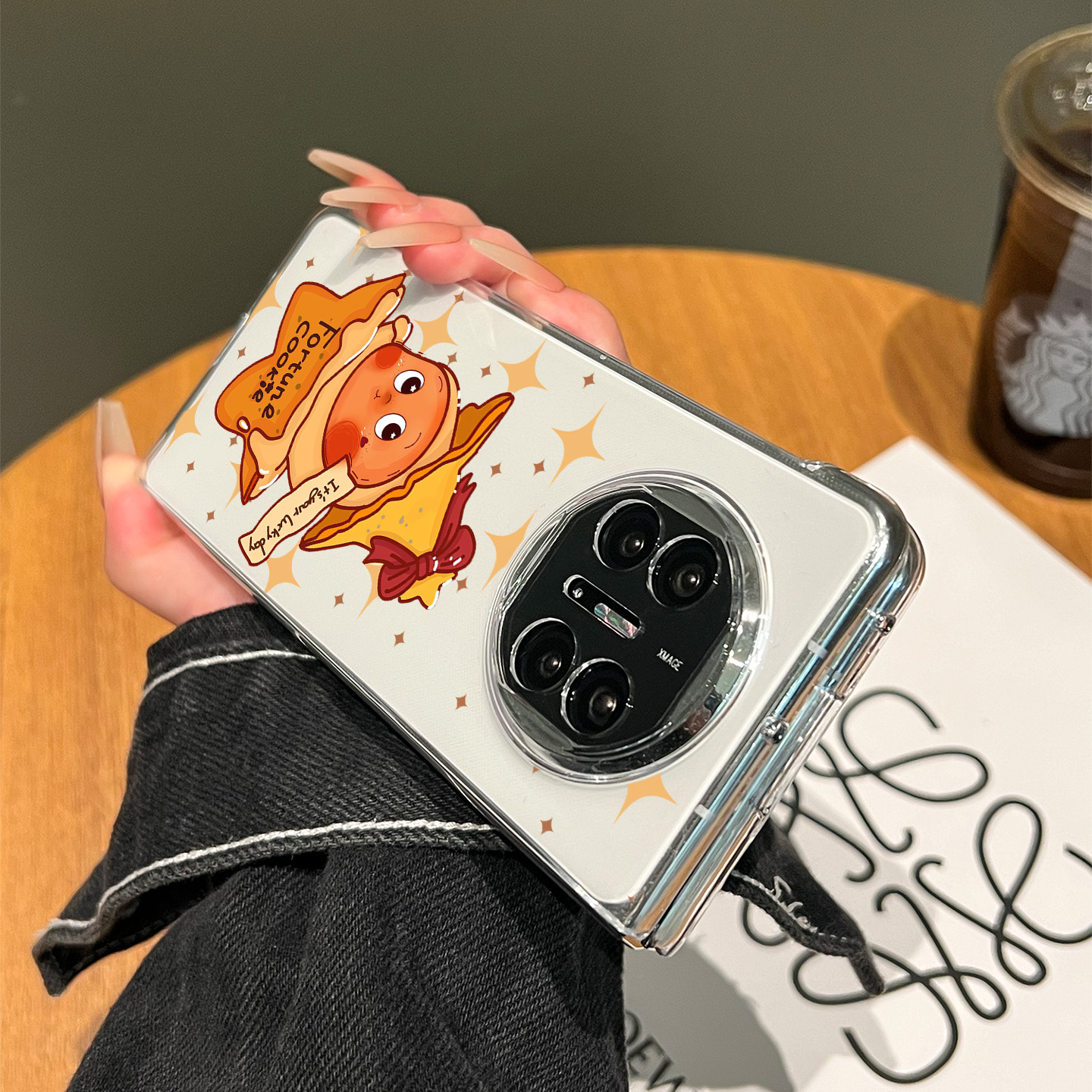 适用华为X6的手机壳2025新款matex6典藏版高级感保护套X5全包防摔metax5幸运饼干星星人X3独特好看透明外壳 - 图2