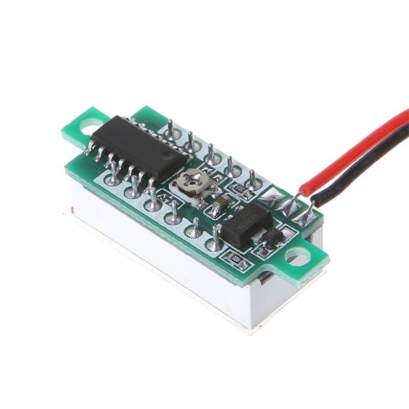 极速0.28寸超小数字直流电压表头 数显 E可调 三线DC0-100V 电瓶 - 图2