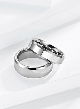 极速202b2 6/8mm Tungsten Steel Ring Black Steel Color Mens