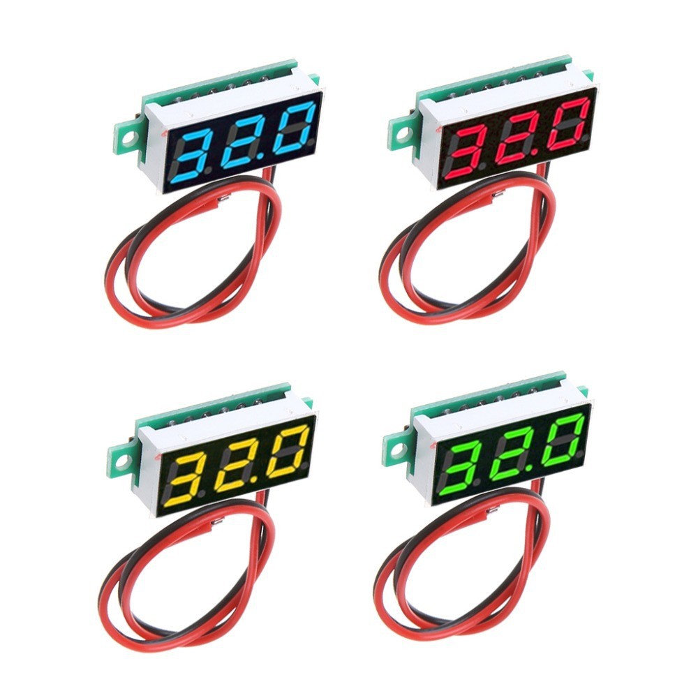 极速0.28寸超小数字直流电压表头 数显 E可调 三线DC0-100V 电瓶 - 图0