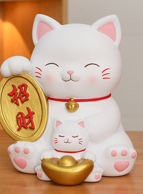 极速创意卡通招财猫储蓄存钱罐摆件2023新款玄R关桌面装饰品送儿