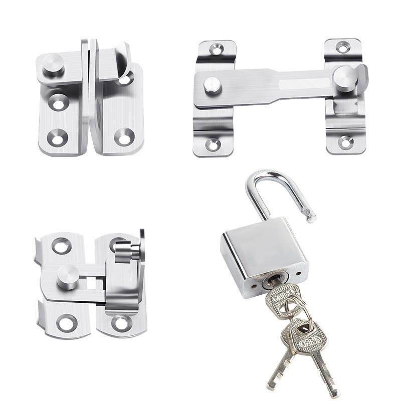 门扣插销不锈钢栓免打孔室内老式锁扣卡柜门大型木门大号90度门栓,淘宝优惠券,粉丝福利购,淘宝优惠卷