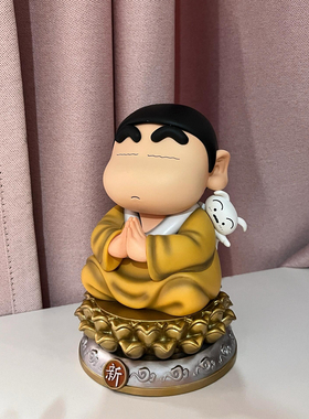 好运莲莲如意佛祖蜡笔小新手办动漫周边潮玩搞怪可爱公仔网红礼物