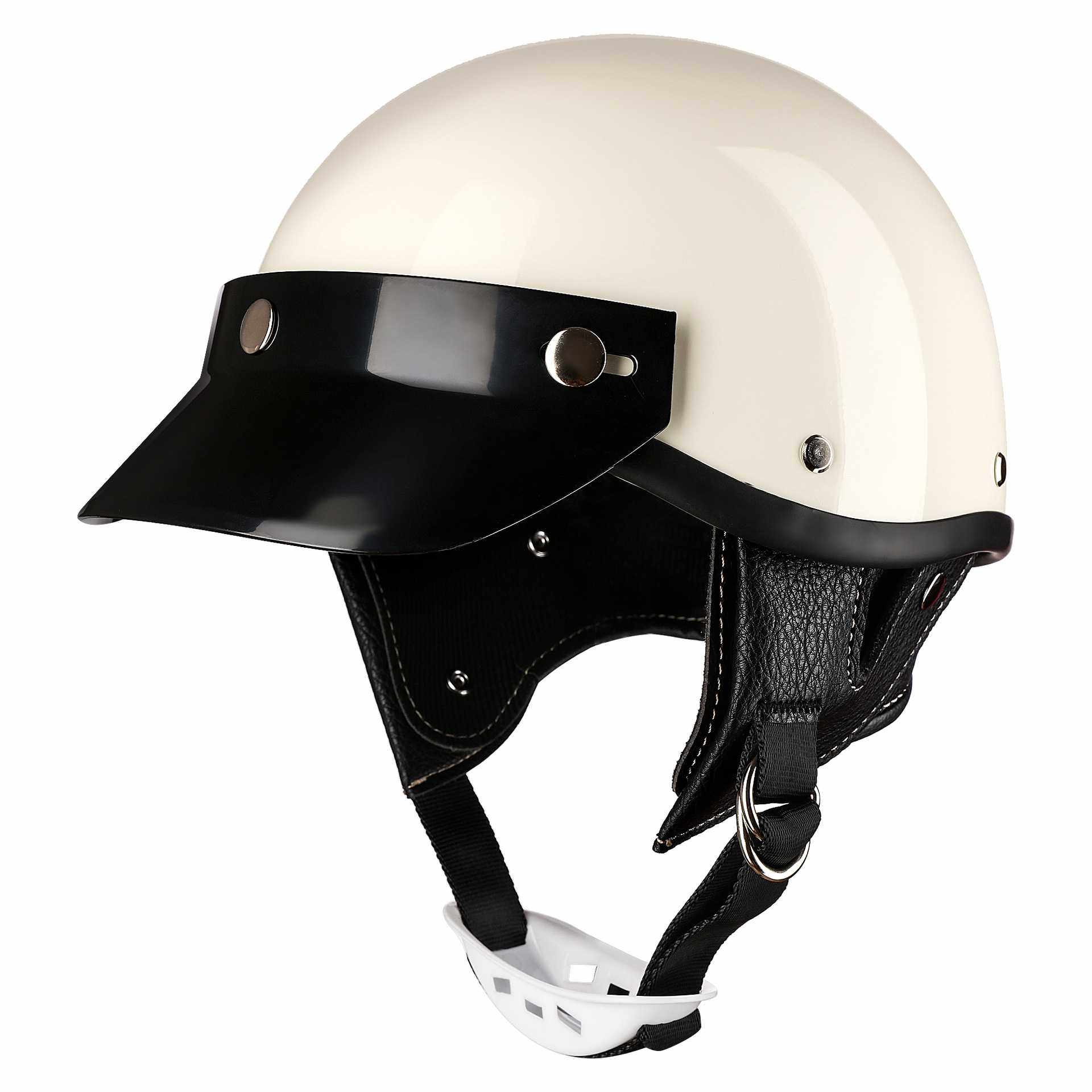 新款直销日式复古机车头盔摩托车安全帽男女士四季个性瓢盔电动车,淘宝优惠券,粉丝福利购,淘宝优惠卷