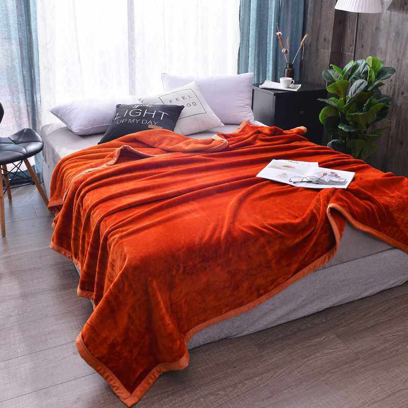 新款直销纯色毛毯高克重400克每平方单双人法莱绒珊瑚绒外贸毯子,淘宝优惠券,粉丝福利购,淘宝优惠卷