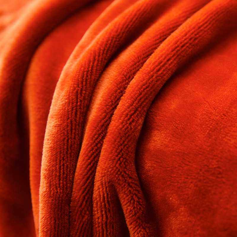 新款直销纯色毛毯高克重400克每平方单双人法莱绒珊瑚绒外贸毯子,淘宝优惠券,粉丝福利购,淘宝优惠卷