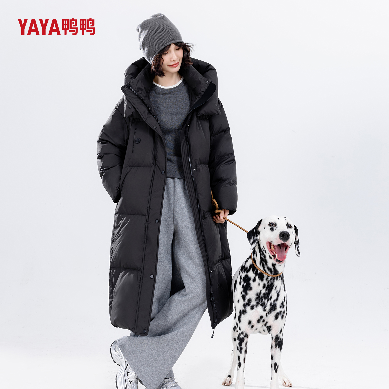【王一博同款】鸭鸭长款女士羽绒服2025男女同款加厚保暖鸭绒外套