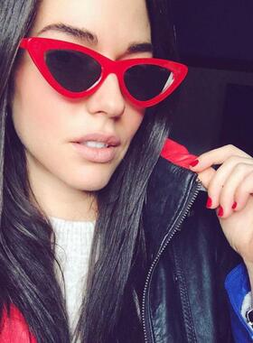 2025年太阳镜欧美潮款猫眼遮阳墨镜时尚三角形女太阳眼镜猫眼镜