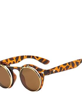 跨境新款经典复古翻盖太阳镜欧美时尚潮牌墨镜男女士眼镜外销新款