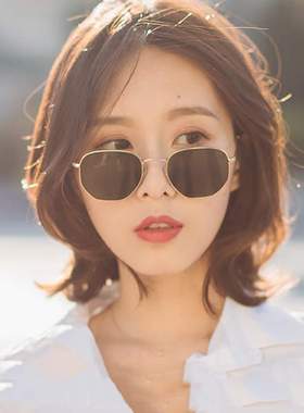 欧美经典复古女驾驶小方形百搭街拍墨镜太阳眼镜