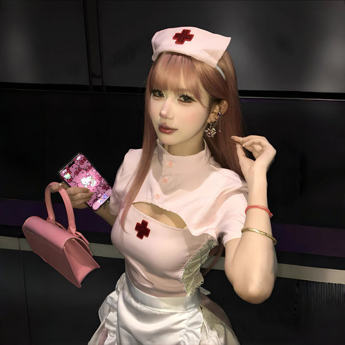 粉嫩甜心护士*万圣节服装性感制服套装2025新款cos万圣穿搭衣服女 - 图0