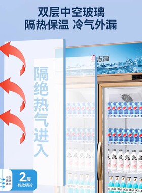 志高冷藏保鲜柜果蔬饮料展示柜
