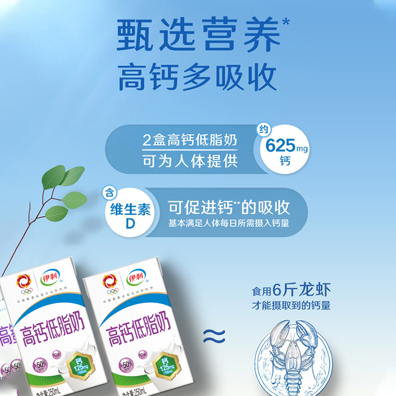 4月新货伊利高钙低脂纯牛奶250ml*24/16盒整箱营养早餐正品送礼 - 图2