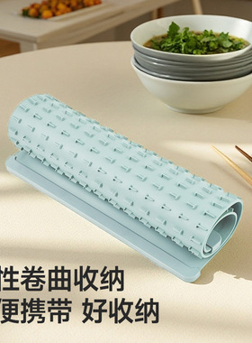空盒子电加热硅胶暖菜板速热恒温板折叠多功能家用保温触控暖菜垫