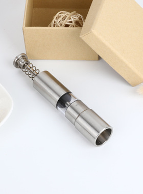 空盒子生产不锈钢按压式胡椒研磨器家用酒店用厨房用品
