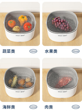 空盒子多功能沥水篮便捷式家用双层洗菜篮果蔬清洗滤水食材净化器