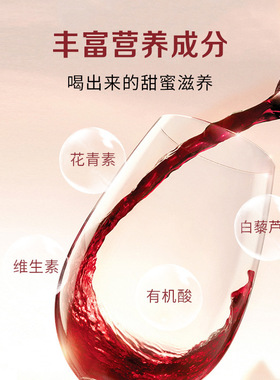 分装瓶收纳罐中秋送礼通化葡萄酒 山葡萄起泡酒7度甜型红酒 微醺