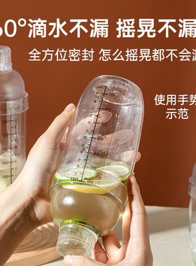 分装瓶收纳罐捣汁棒碎冰棒暴打手打柠檬锤压汁棒捣碎雪克杯塑料水