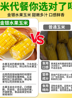 分装瓶收纳罐10斤云南水果甜玉米段开袋即食真空包装玉米学生宿舍