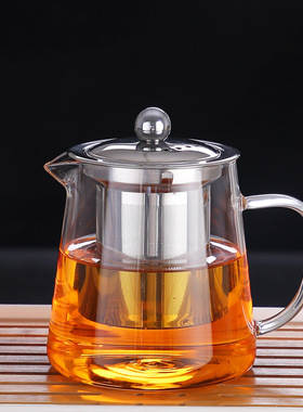 空盒子围炉煮茶茶壶耐热玻璃家用高硼硅泡茶煮茶壶不锈钢过滤内胆