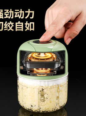 空盒子电动料理机迷你厨房蒜蓉酱料搅拌器辅食绞肉机家用多功能捣