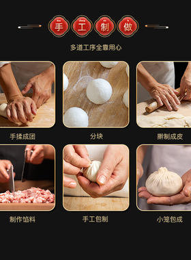 分装瓶收纳罐闽臻沙县小笼包速冻1斤速食早餐鲜肉包子商用熟制半