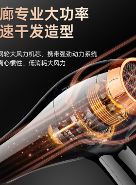 空盒子吹风机家用电器大风力电吹风冷热风速干发廊大功率吹风筒