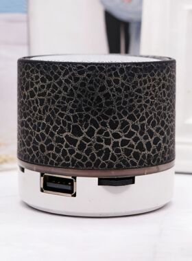 空盒子A10金属小钢炮迷你蓝牙音响 插卡户外灯光便携低音炮无线音