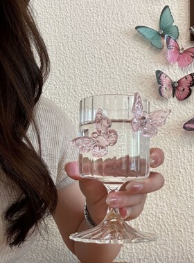 空盒子高脚杯高颜值酒杯水杯槟酒杯鸡尾酒杯茶杯