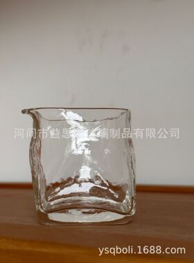 空盒子高硼硅四方分茶器日式透明长嘴匀杯家用功夫茶具日式茶海公