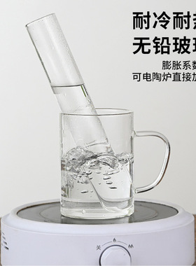 空盒子高硼硅玻璃量杯水杯透明带刻度微波炉牛奶杯家用大容量玻璃