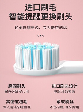 空盒子软毛牙刷冲牙器便携式成人儿童通用超声波电动牙刷充电款