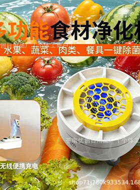 空盒子跨境果蔬净化器家用洗菜神器食材清洗机超声除菌除农残自动