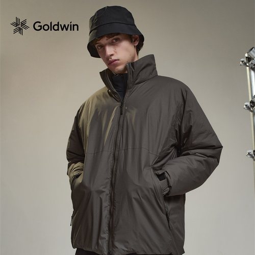 Goldwin GORE-TEX LABS棉服夹克防小雨保暖隐藏风帽外套男女同款 - 图0
