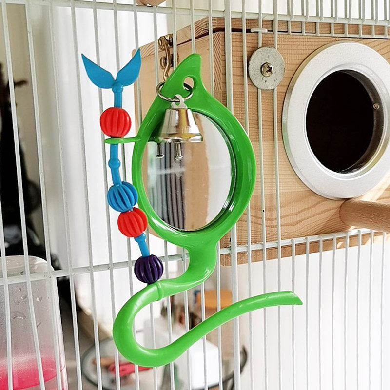 Caitec觅食天堂小鸟玩具小鹦鹉玩具 镜子栖息台 适合虎皮牡丹等,淘宝优惠券,粉丝福利购,淘宝优惠卷