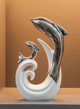 Spatio乘风破浪海豚酒柜装饰摆件