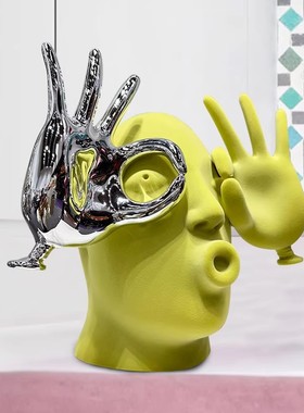 Spatio轻奢抽象艺术轻奢植绒摆件